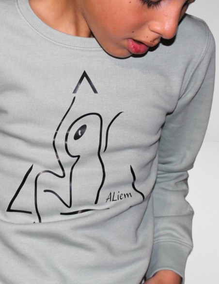 Sweat-shirt écoresponsable col rond enfant