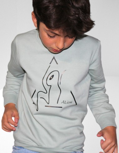 Sweat-shirt écoresponsable col rond enfant