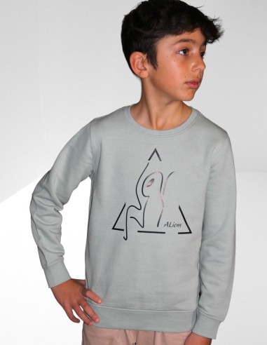 Sweat-shirt écoresponsable col rond enfant