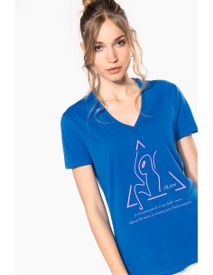 T-shirt Bio150IC col V femme 2
