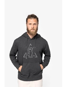 Sweat-shirt recyclé à capuche mixte 2