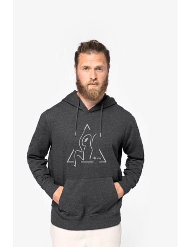 Sweat-shirt recyclé à capuche mixte