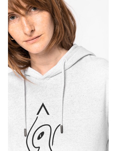 Sweat-shirt recyclé à capuche mixte