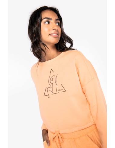 Sweat-shirt femme col rond