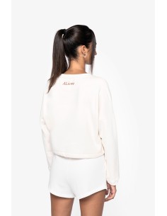 Sweat-shirt femme col rond 2