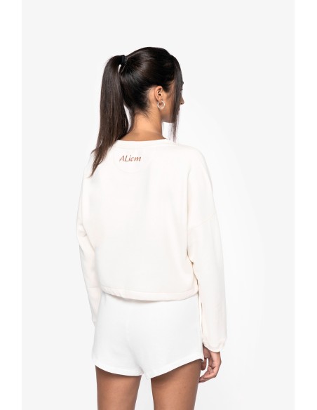 Sweat-shirt femme col rond