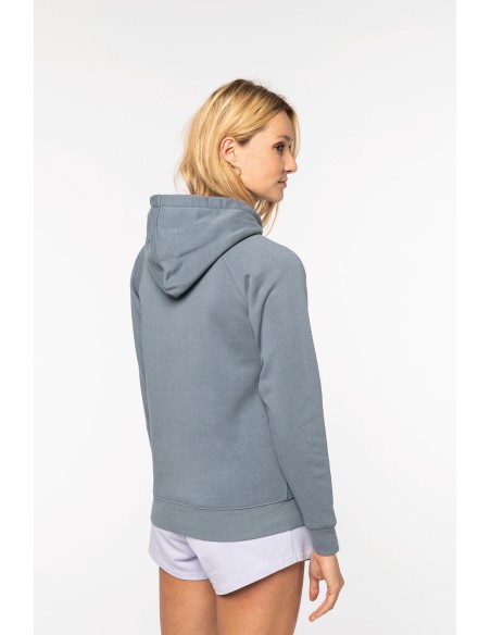 Sweat-shirt capuche raglan femme