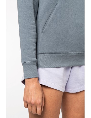 Sweat-shirt capuche raglan femme