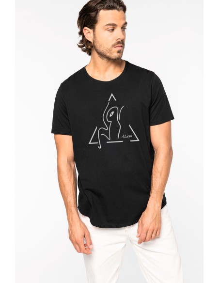T-shirt bas arrondi homme