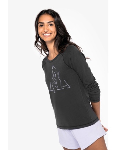 T-shirt raglan manches longues femme