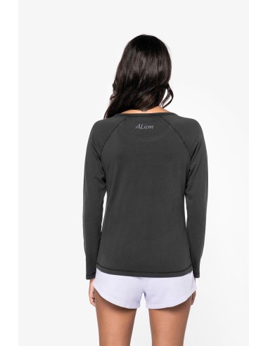 T-shirt raglan manches longues femme