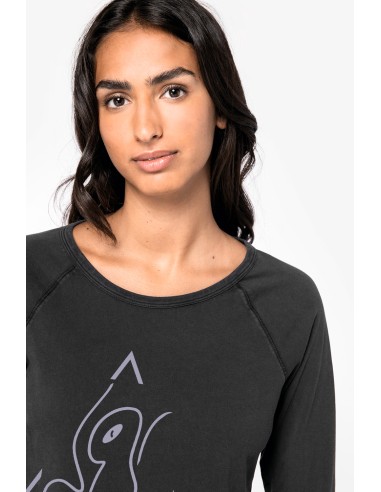 T-shirt raglan manches longues femme