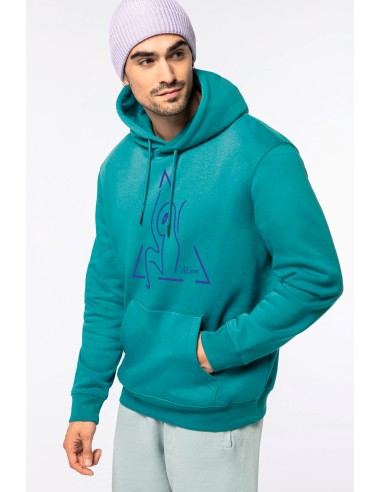 Sweat-shirt à capuche mixte