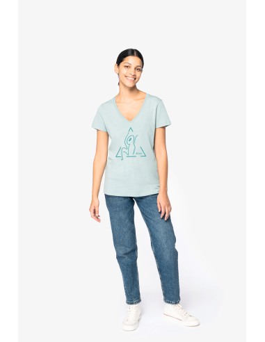 T-shirt col V femme