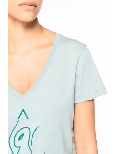 T-shirt col V femme