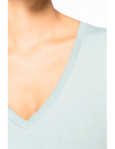 T-shirt col V femme