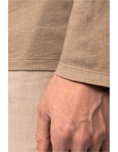 T-shirt délavé manches longues mixte