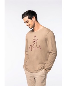 T-shirt délavé manches longues mixte 2