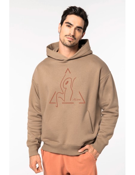 Sweat-shirt capuche oversize mixte