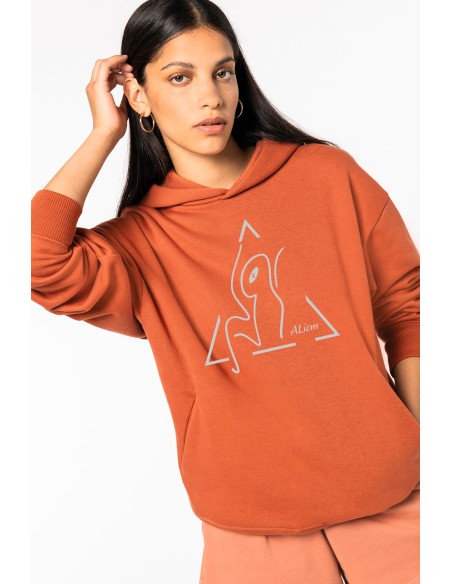 Sweat-shirt capuche oversize mixte