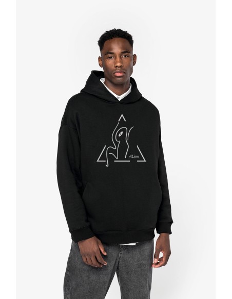 Sweat-shirt capuche oversize mixte