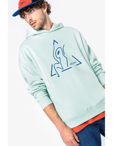 Sweat-shirt capuche oversize mixte