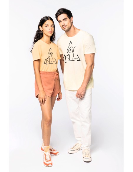 T-shirt délavé manches courtes mixte